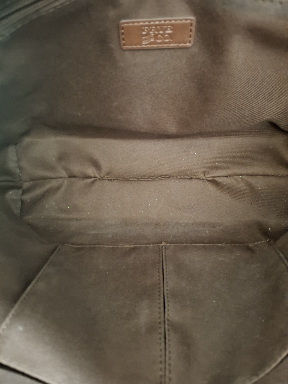 Frye Brown Leather Tote Bag Boho Tassel Large Shoulder Bag 17.5” EUC - Picture 3 of 6